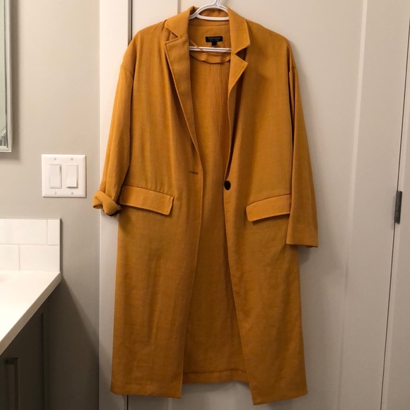 Jackets & Blazers - TOPSHOP Mustard duster coat